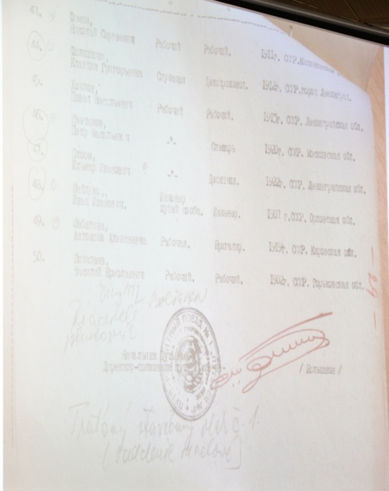 Originál dokumentu Červenej armády