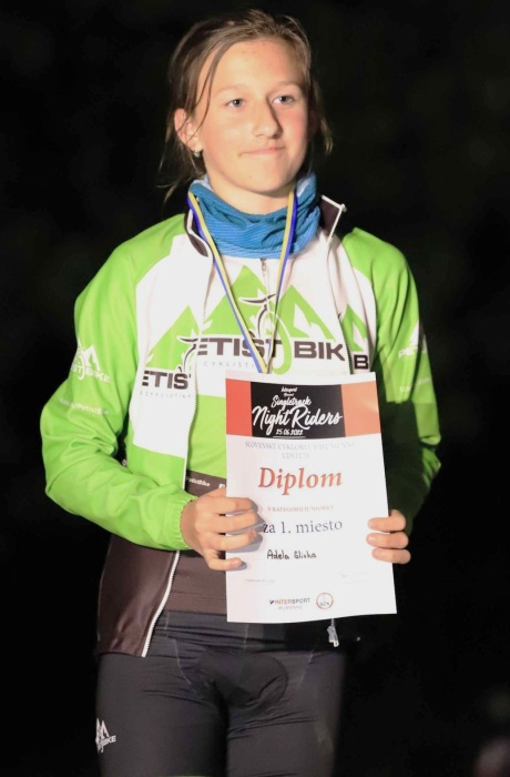 Nočná cyklistická časovka na Hubkovej