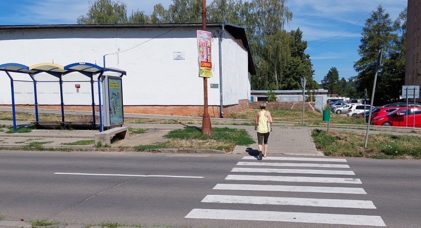 Priechod pre chodcov na Hrnčiarskej ulici