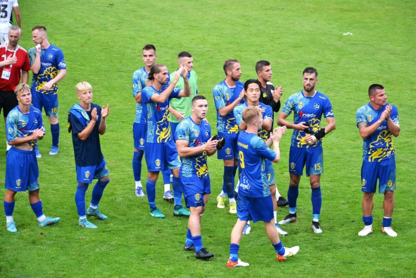 FK Humenné... Ďakovačka po stretnutí