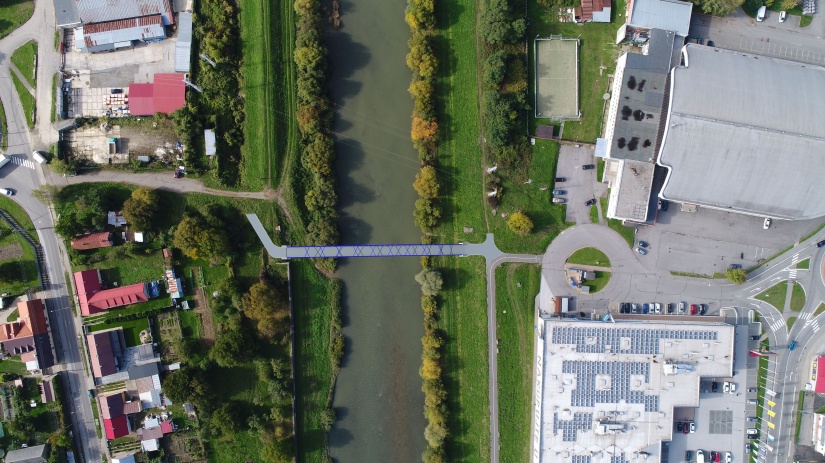Vizualizácia "cyklolávky" cez Laborec