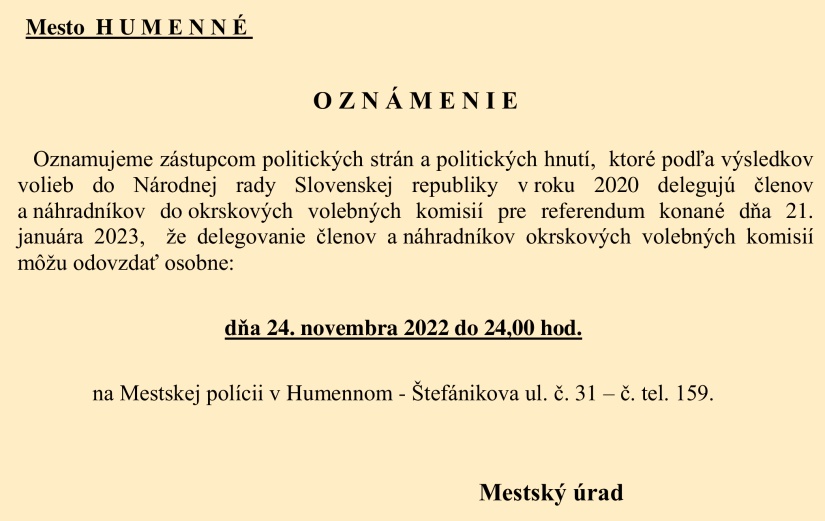 REFERENDUM 2023: členovia okrskových volebných komisií