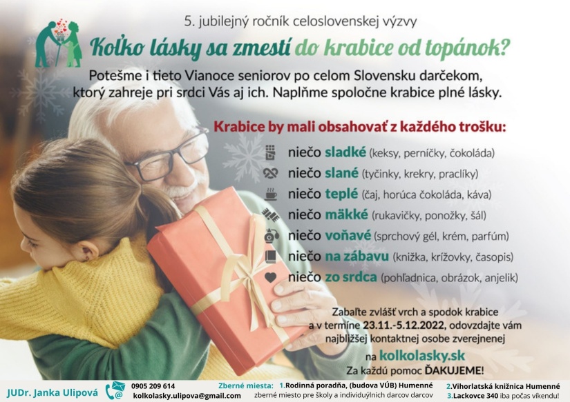 Koľko lásky sa zmestí do krabice od topánok?