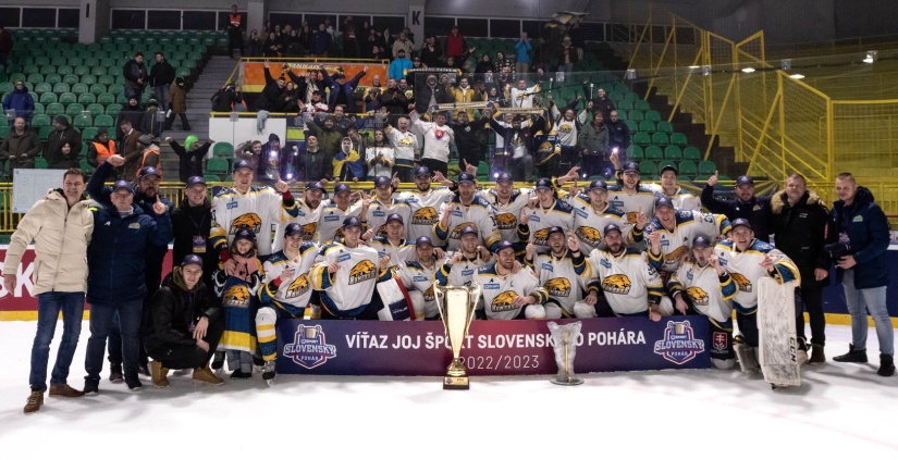 Hokejisti HC 19 Humenné vyhrali Slovenský pohár 2022/2023