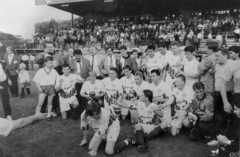 Futbalisti FC Chemlon Humenné vyhrali Slovenský pohár 1995/1996
