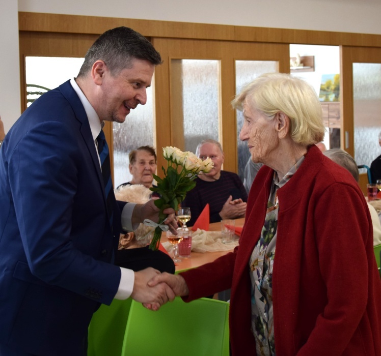 Miloš Meričko a pani Anna, ktorá sa 8. marca dožila 91 rokov