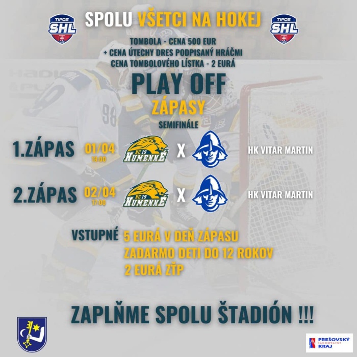 Semifinále začína HC 19 Humenné doma