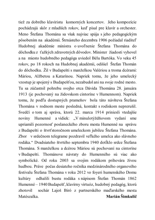 Humenské organové dni Š. Thomána 2023 - Ján Fic