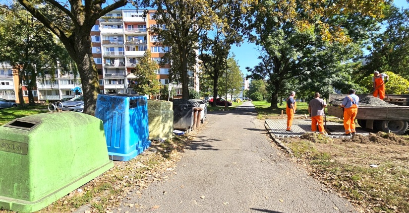 Nové stojiská na nádoby s odpadom