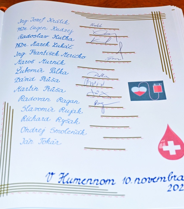Oceňovanie darcov krvi (november 2023)