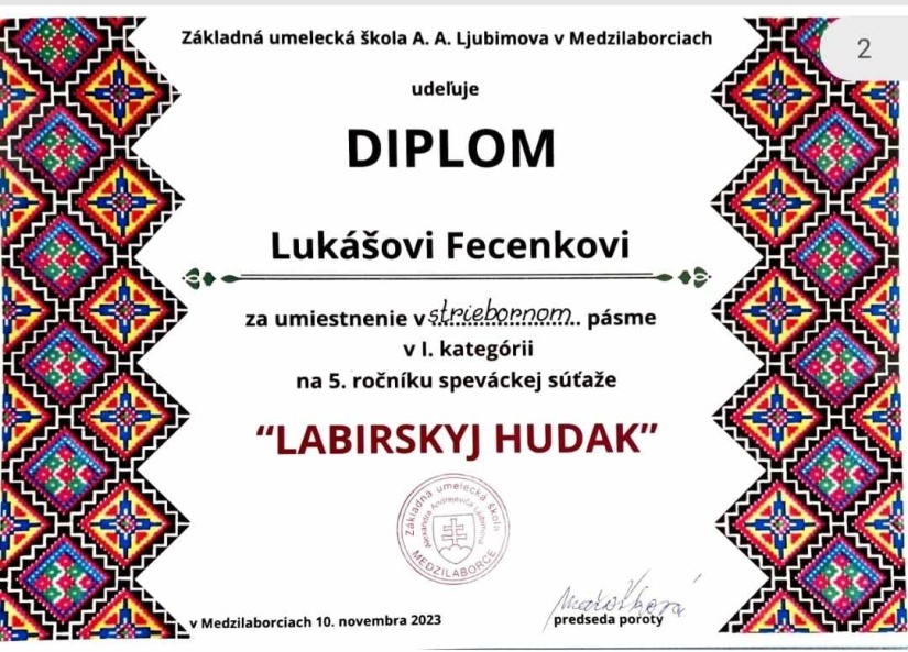 Najmladší speváci z Múzy úspešní aj v speve ľudových piesní