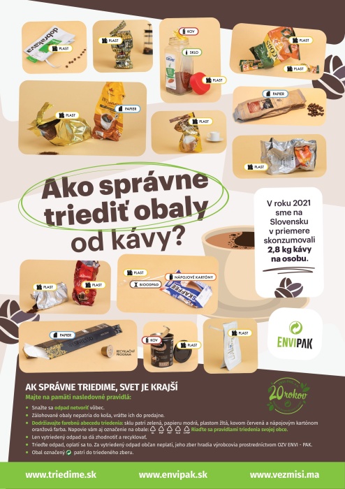 Ako triediť obaly z kávy?