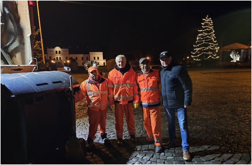 Čistenie mesta po silvestrovskej oslave