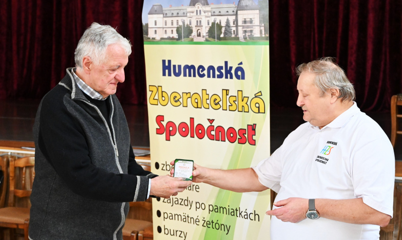 Humenská zberateľská spoločnosť - slávnostné odovzdanie medailí i odznakov