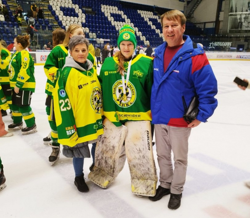 Nina Chovancová, majsterka SR v hokeji (Šarišanka Prešov)