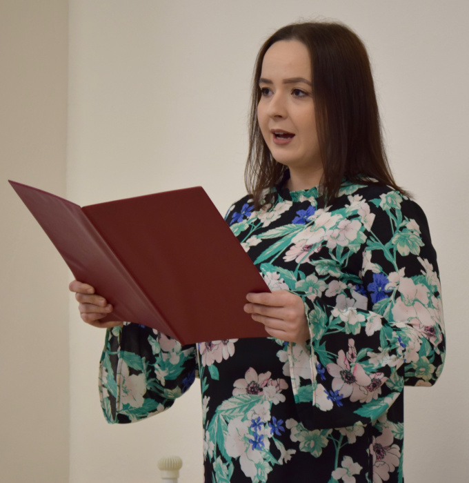 Krst knihy Čipky Márie Tuhárskej zo Senohradu; Denisa Bandurčinová