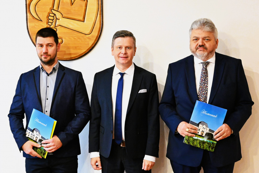Menovanie riaditeľov - (zľava) Marek Belančat, Miloš Meričko a Alexander Fecura