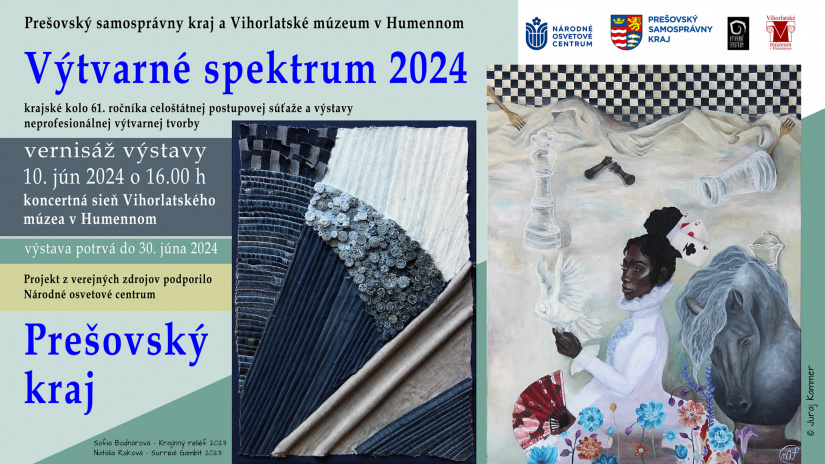 Vernisáž neprofesionálnych výtvarníkov - Výtvarné spektrum 2024 / Prešovský kraj