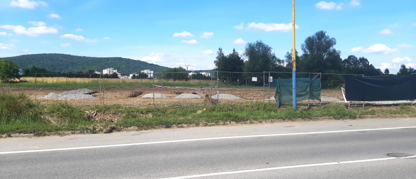 Stavba na Sídlisku pod Sokolejom