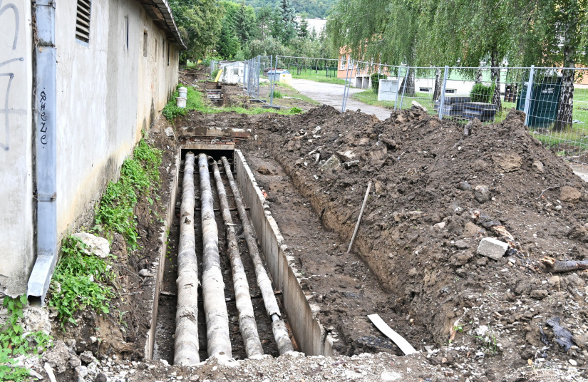 Rekonštrukcia potrubí, kontrolný deň (25.7.)