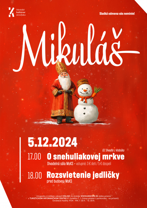 MIKULÁŠ pozýva... divadlo a rozsvietenie jedličky