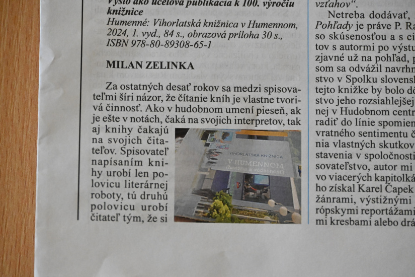 Je nás počuť 2025 - Vihorlatská knižnica