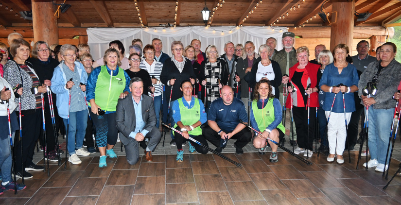 Seniorský šport - Nordic walking (aj s ministrom)