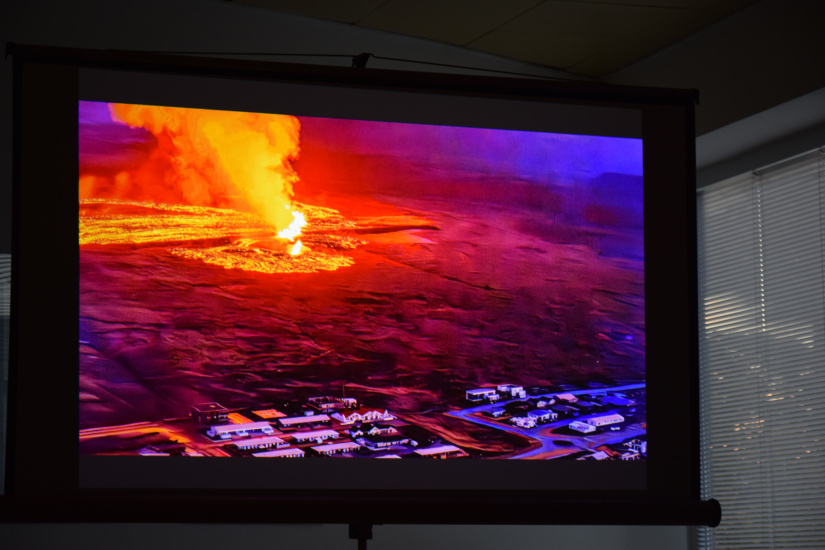 sopečná erupcia v blízkosti domov