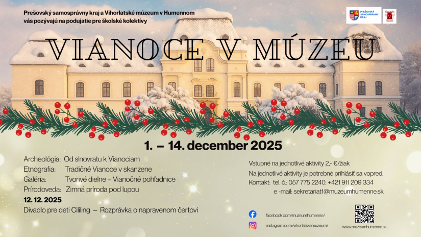 Vianoce v múzeu / pre deti a školákov