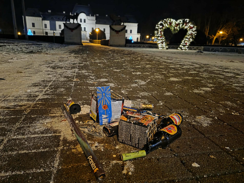 Upratovanie po silvestrovskej noci