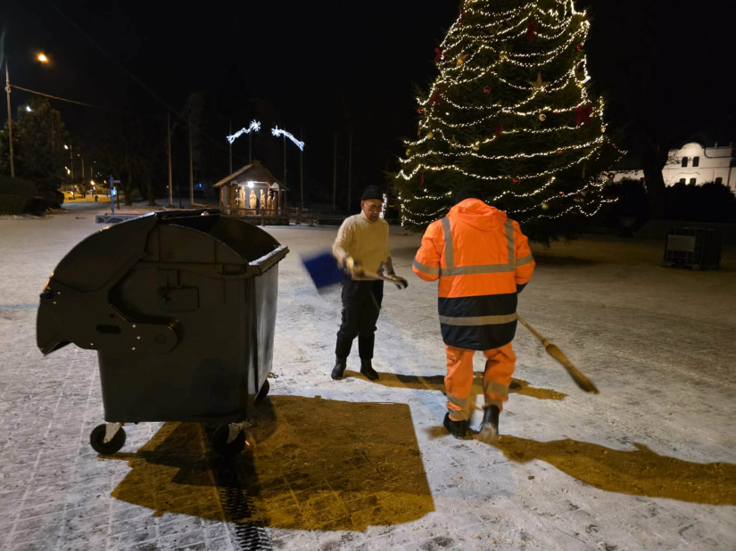 Upratovanie po silvestrovskej noci