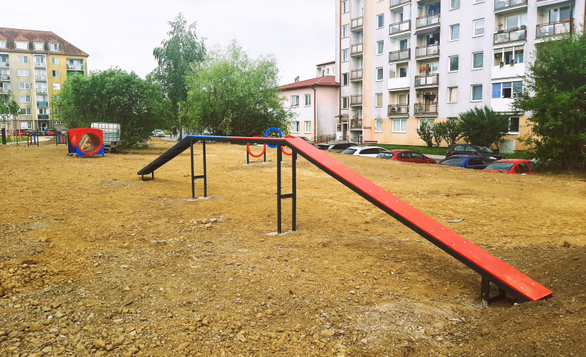 Park Sokolej (práce 23. týždeň 2026) / psie ihrisko