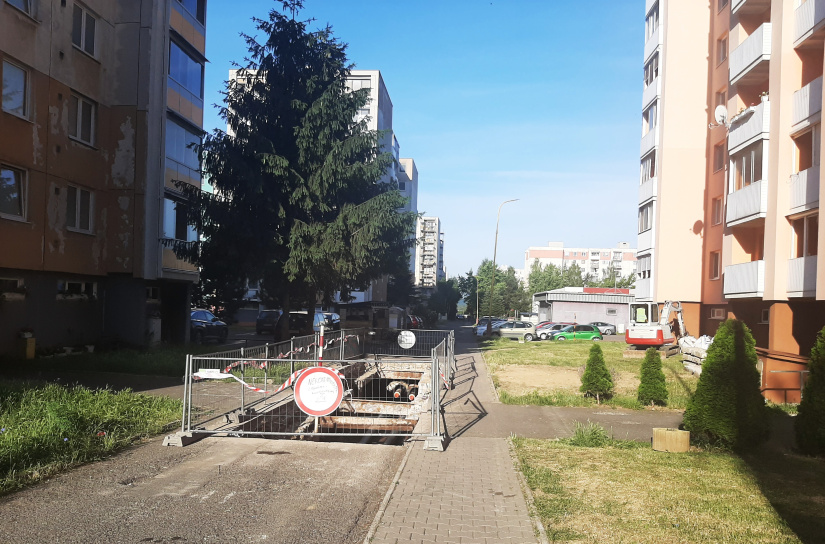 Riešenie kritického stavu potrubia / Sídlisko pod Sokolejom