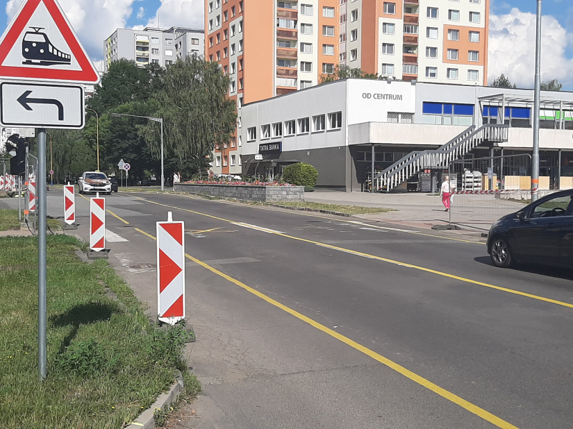 Dočasné obmedzenia v rámci výstavby križovatky