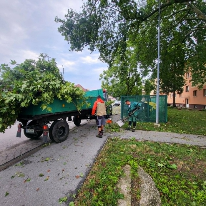 Po sobotňajšej búrke tzv. "čistiaca" nedeľa