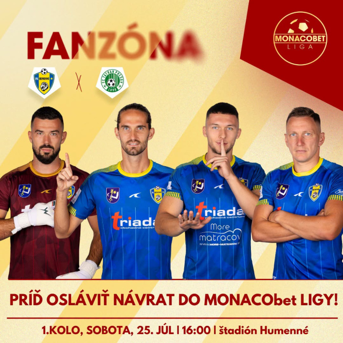 FK Humenné je späť v MONACObet lige
