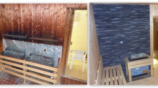 Predtým a potom - sauna