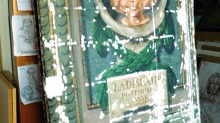 Obraz kráľa Ladislava IV.(XXXII. uhorský kráľ) počas reštaurovania