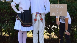 Živé sochy - ZŠ Kudlovská