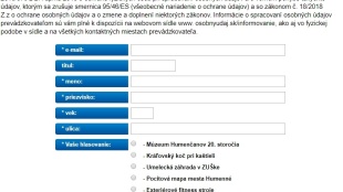 HLASOVANIE - Participatívny rozpočet mesta Humenné