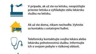 Čo robiť, ak cestujete z oblasti nákazy koronavírusom?