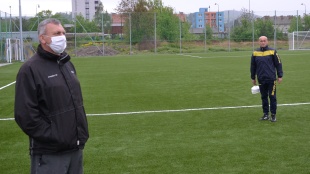 Futbalový tréning mužov