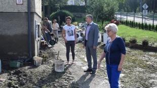 Dvor po povodni na Kudlovciach