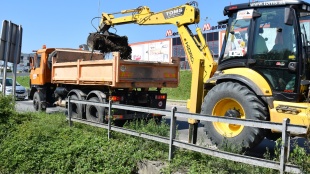 Čistenie potoka na Suchom jarku