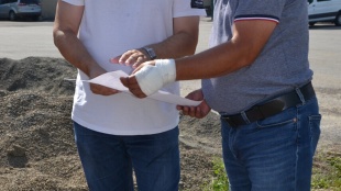 Odovzdanie staveniska na futbalovom štadióne