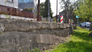 Oporný múr Ulice Jilemnického sady
