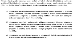 Rozhodnutie ministra školstva