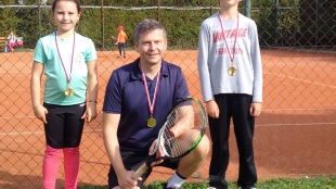 Klubový turnaj 1. TC Humenné - finalisti a primátor
