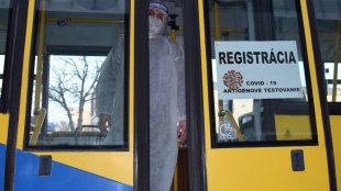 Testovacie miesto v autobuse