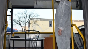Testovacie miesto v autobuse